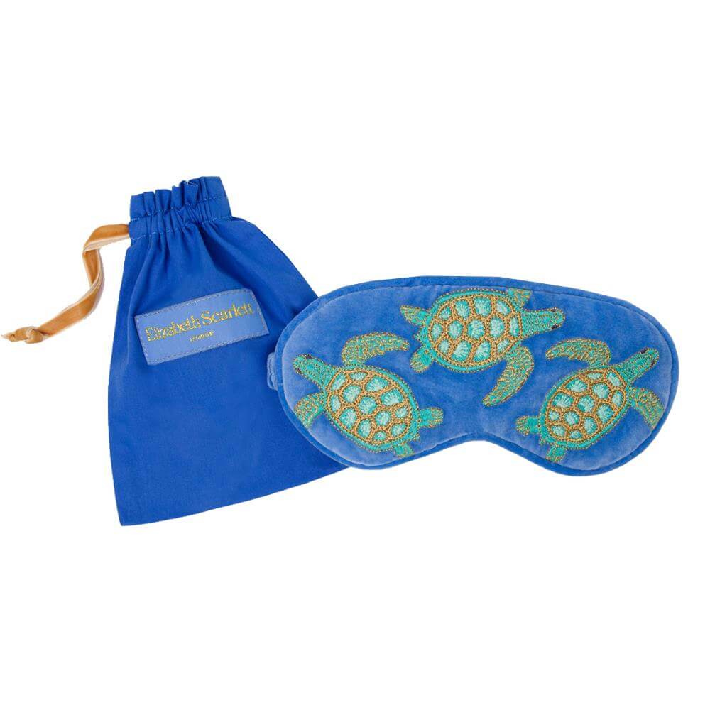 Elizabeth Scarlett Caribbean Blue Turtle Eye Mask